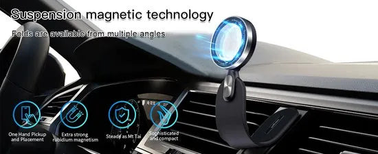 Telefoonhouder auto – Magnetisch MagSafe – Dashboard & LCD scherm montage – Universeel voor alle telefoons – Zwart-Ilumina Benelux