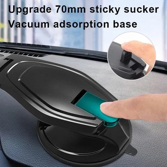 Telefoonhouder auto – Magnetisch met Zuignap – Voor Dashboard – Sterke Magneet – Zwart-Ilumina Benelux