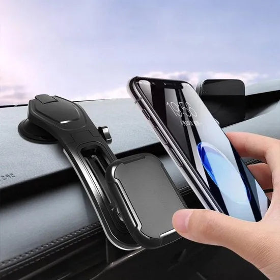 Telefoonhouder auto – Magnetisch met Zuignap – Voor Dashboard – Sterke Magneet – Zwart-Ilumina Benelux