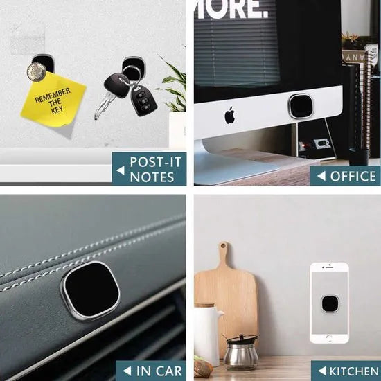 Telefoonhouder auto – Magnetisch Plaatje & Sticker – Sterke Magneet – Universeel – Zwart-Ilumina Benelux