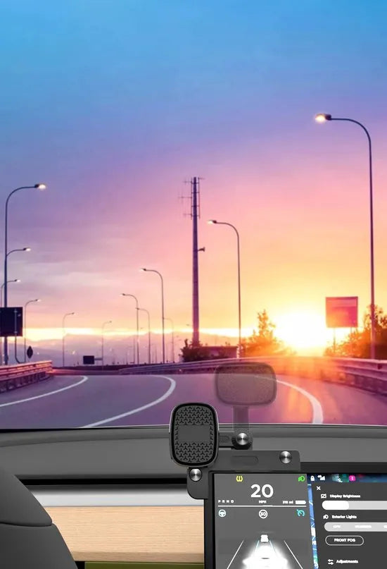 Telefoonhouder auto – Magnetisch – Scherm/monitor montage – Geschikt voor Tesla Model 3/Y/S/X & Cybertruck – Zwart-Ilumina Benelux