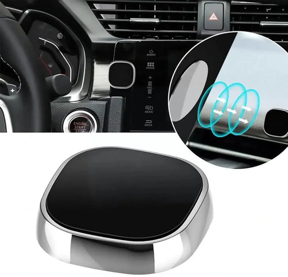 Telefoonhouder auto – Magnetisch – Set van 2 – Inclusief 4 metalen plaatjes – Zwart-Ilumina Benelux