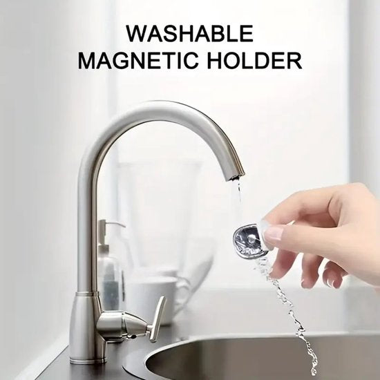 Telefoonhouder auto – Magnetisch – Set van 2 – Inclusief 4 metalen plaatjes – Zwart-Ilumina Benelux