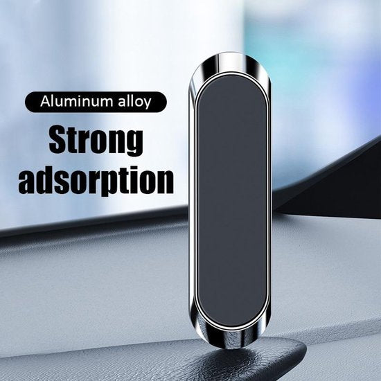 Telefoonhouder auto – Magnetisch – Set van 2 – Inclusief 4 metalen plaatjes – Zwart-Ilumina Benelux