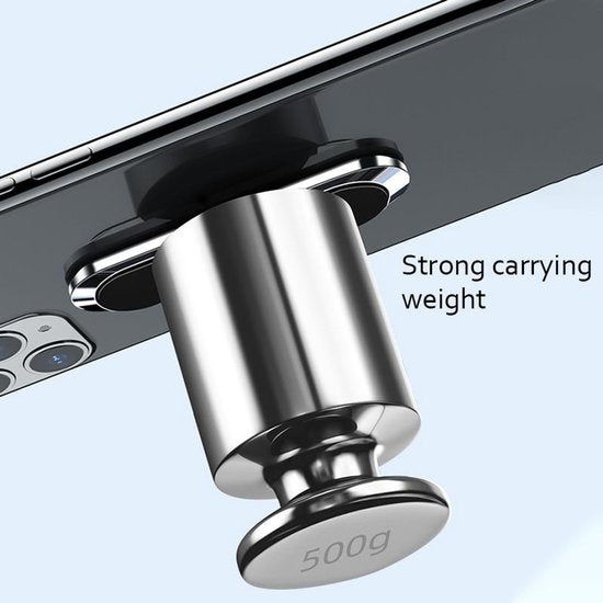 Telefoonhouder auto – Magnetisch – Set van 2 – Inclusief 4 metalen plaatjes – Zwart-Ilumina Benelux
