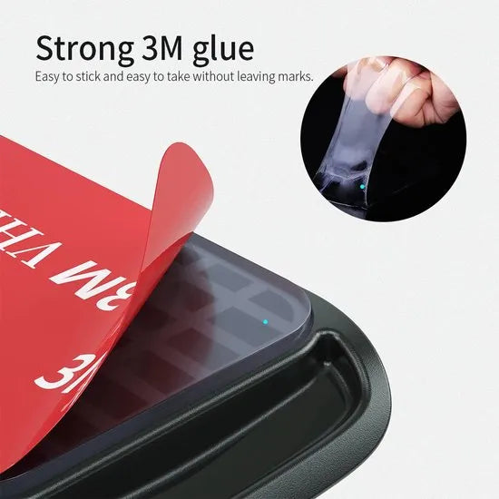 Telefoonhouder auto – Magnetisch – Sterke lijm – Dashboard/Voorruit/Bureau – Incl. magneetplaatje – Zwart-Ilumina Benelux