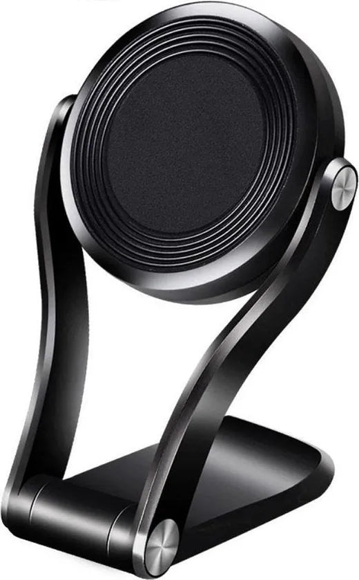 Telefoonhouder auto – Magnetisch – Sterke lijm – Dashboard/Voorruit/Bureau – Incl. magneetplaatje – Zwart-Ilumina Benelux