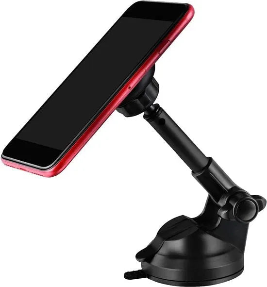 Telefoonhouder auto – Magnetisch – Sterke zuignap – Voor dashboard/voorruit/bureau – Zwart-Ilumina Benelux