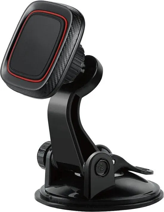 Telefoonhouder auto – Magnetisch – Sterke zuignap – Voorruit & Dashboard – Incl. magneetplaatje – Zwart-Ilumina Benelux