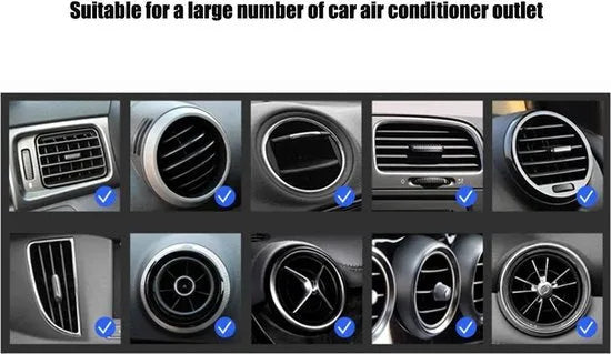 Telefoonhouder auto – Magnetisch – Universeel – Ventilatierooster Bevestiging – Zwart-Telefoonhouders-Ilumina Benelux