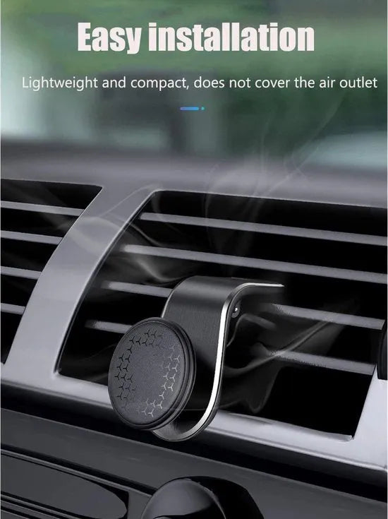 Telefoonhouder auto – Magnetisch – Universeel – Ventilatierooster Bevestiging – Zwart-Telefoonhouders-Ilumina Benelux