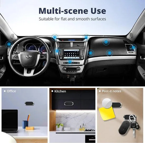 Telefoonhouder auto – Magnetisch Ventilatierooster – 360° Draaibaar – Sterke Magneet – Zwart-Ilumina Benelux