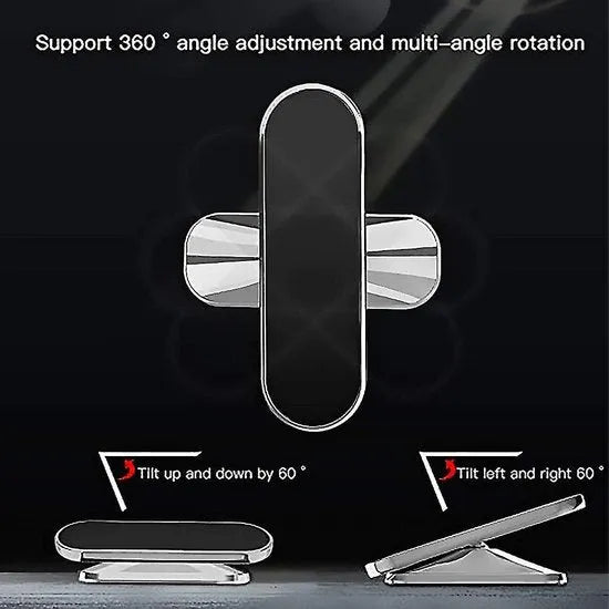 Telefoonhouder auto – Magnetisch Ventilatierooster – 360° Draaibaar – Sterke Magneet – Zwart-Ilumina Benelux