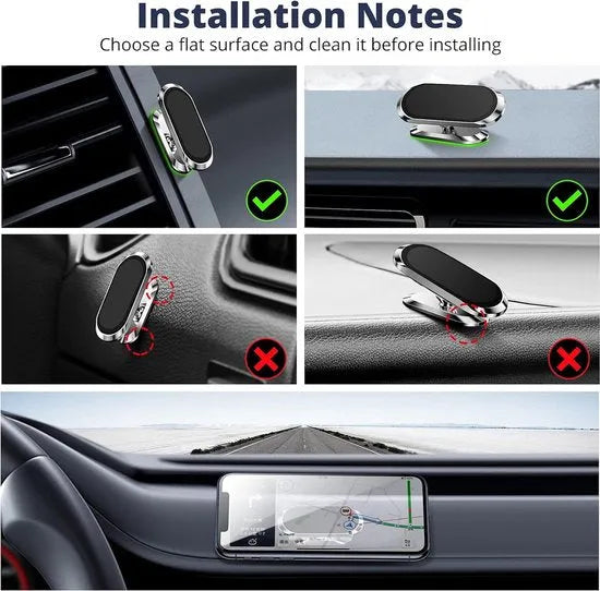 Telefoonhouder auto – Magnetisch Ventilatierooster – 360° Draaibaar – Sterke Magneet – Zwart-Ilumina Benelux