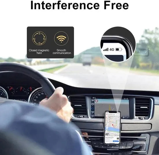 Telefoonhouder auto – Magnetisch ventilatierooster – 360° draaibaar – Universeel voor smartphones – Zwart-Telefoonhouders-Ilumina Benelux