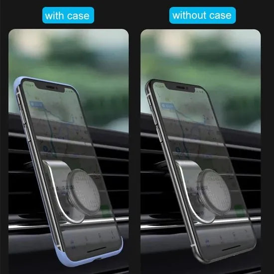 Telefoonhouder auto – Magnetisch ventilatierooster – 360° draaibaar – Universeel voor smartphones – Zwart-Telefoonhouders-Ilumina Benelux