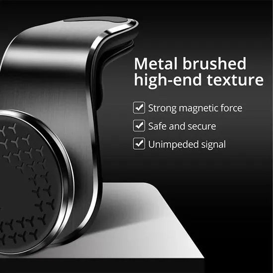 Telefoonhouder auto – Magnetisch ventilatierooster – 360° draaibaar – Universeel voor smartphones – Zwart-Telefoonhouders-Ilumina Benelux