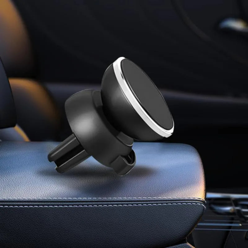 Telefoonhouder auto – Magnetisch – Ventilatierooster Bevestiging – Sterke Magneet – Zilver-Telefoonhouders-Ilumina Benelux