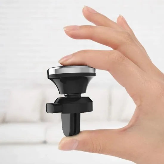 Telefoonhouder auto – Magnetisch – Ventilatierooster Bevestiging – Sterke Magneet – Zilver-Telefoonhouders-Ilumina Benelux