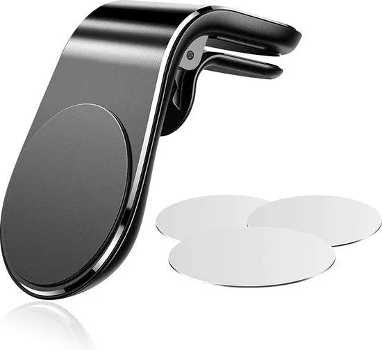 Telefoonhouder auto – Magnetisch – Ventilatierooster Clip – Universeel voor Smartphone – Zwart-Telefoonhouders-Ilumina Benelux