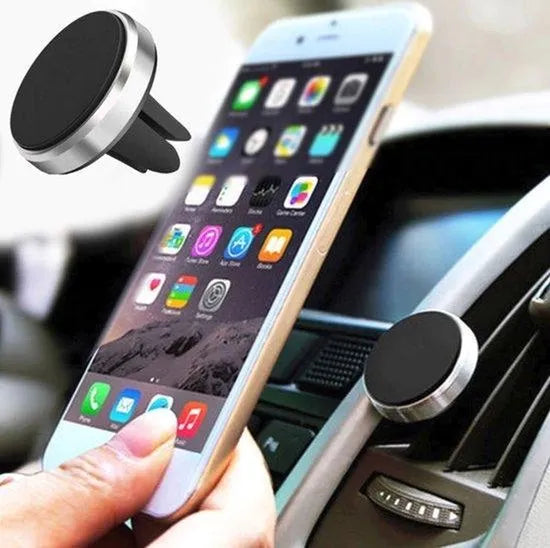 Telefoonhouder auto – Magnetisch – Ventilatierooster Clip – Universeel voor Smartphone – Zwart-Telefoonhouders-Ilumina Benelux