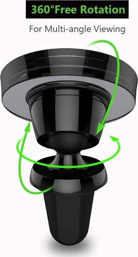 Telefoonhouder auto – Magnetisch ventilatierooster – Extra sterke magneet – Universeel voor alle telefoons – Zwart-Ilumina Benelux