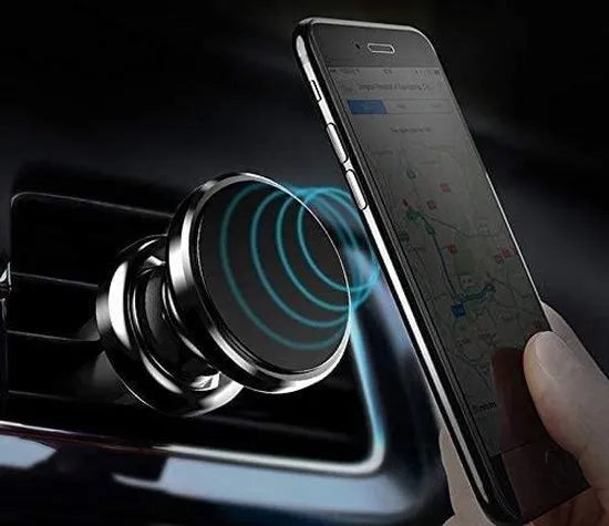 Telefoonhouder auto – Magnetisch – Ventilatierooster montage – Universeel voor smartphone – Zwart-Ilumina Benelux