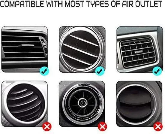 Telefoonhouder auto – Magnetisch – Ventilatierooster montage – Universeel voor smartphone – Zwart-Ilumina Benelux