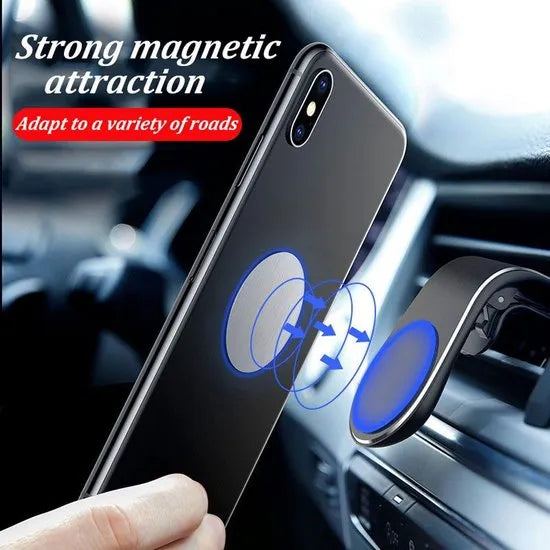 Telefoonhouder auto – Magnetisch Ventilatierooster – Sterke Magneet – Model LB-446 – Zwart-Telefoonhouders-Ilumina Benelux