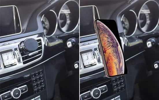 Telefoonhouder auto – Magnetisch ventilatierooster – Sterke magneet – Universeel voor smartphone – Zwart-Ilumina Benelux