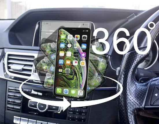 Telefoonhouder auto – Magnetisch ventilatierooster – Sterke magneet – Universeel voor smartphone – Zwart-Ilumina Benelux