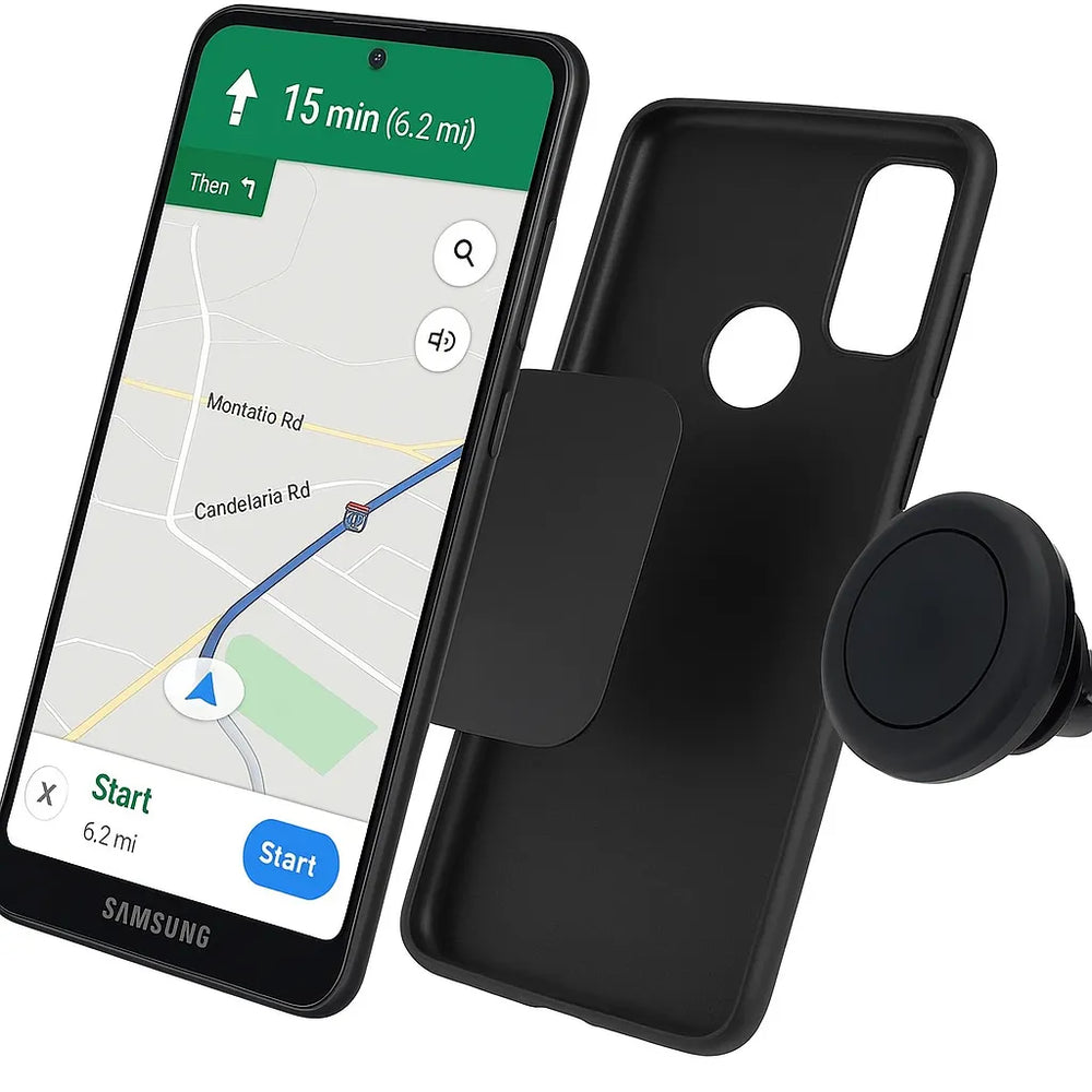Telefoonhouder auto – Magnetisch Ventilatierooster – Universele GSM Houder – Sterke Magneet – Zwart-Telefoonhouders-Ilumina Benelux