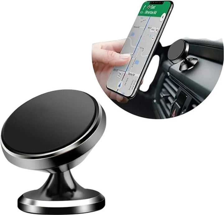 Telefoonhouder auto – Magnetisch verstelbaar – 360° draaibaar – Dashboard autohouder – Zwart-Ilumina Benelux