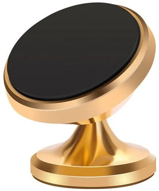 Telefoonhouder auto – Magnetisch verstelbaar – 360° draaibaar – Dashboard montage – Goud-Ilumina Benelux