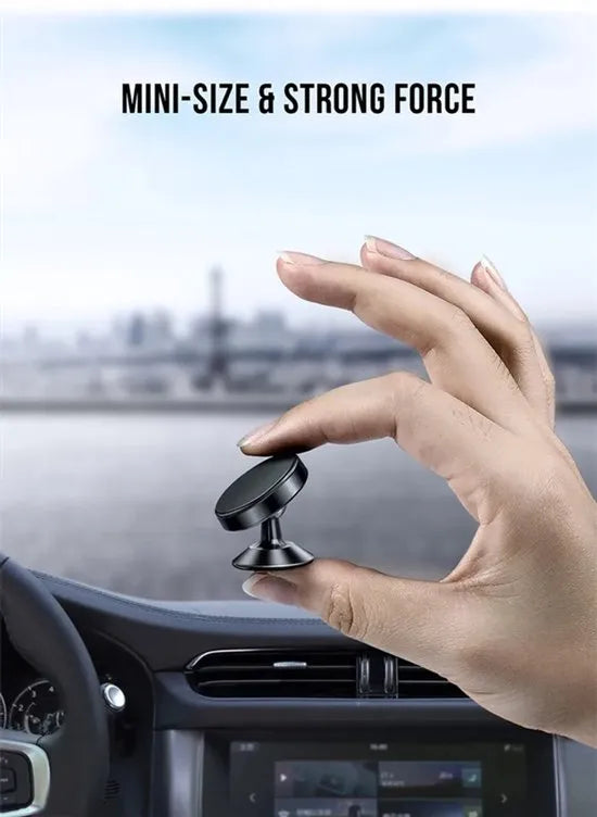 Telefoonhouder auto – Magnetisch verstelbaar – 360° draaibaar – Dashboard montage – Goud-Ilumina Benelux
