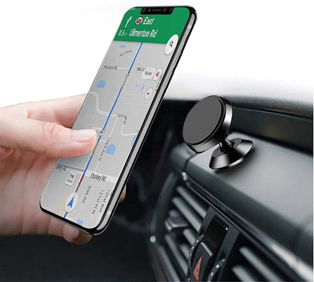 Telefoonhouder auto – Magnetisch verstelbaar – 360° draaibaar – Dashboard montage – Goud-Ilumina Benelux
