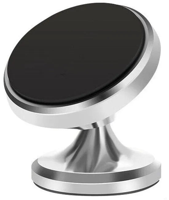 Telefoonhouder auto – Magnetisch – Verstelbaar – 360° draaibaar – Dashboard montage – Zilver-Ilumina Benelux