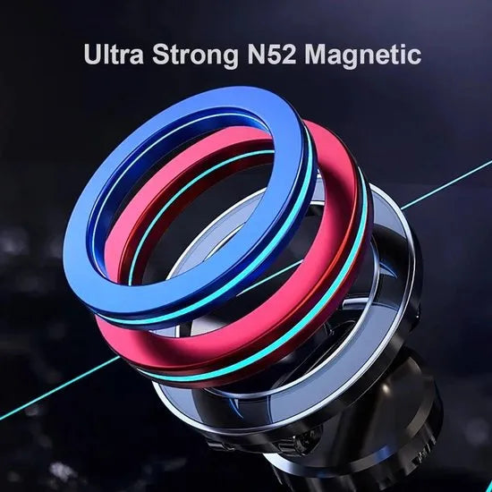 Telefoonhouder auto – Magnetisch verstelbaar – 360° draaibaar – MagSafe compatibel – Dashboard montage – Zwart-Ilumina Benelux