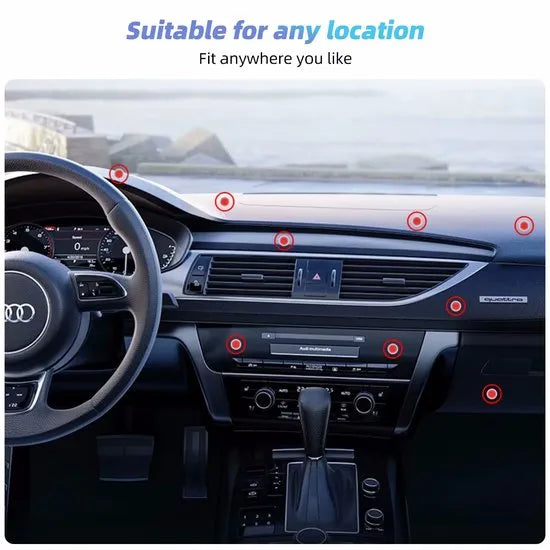 Telefoonhouder auto – Magnetisch verstelbaar – 360° draaibaar – MagSafe compatibel – Dashboard montage – Zwart-Ilumina Benelux