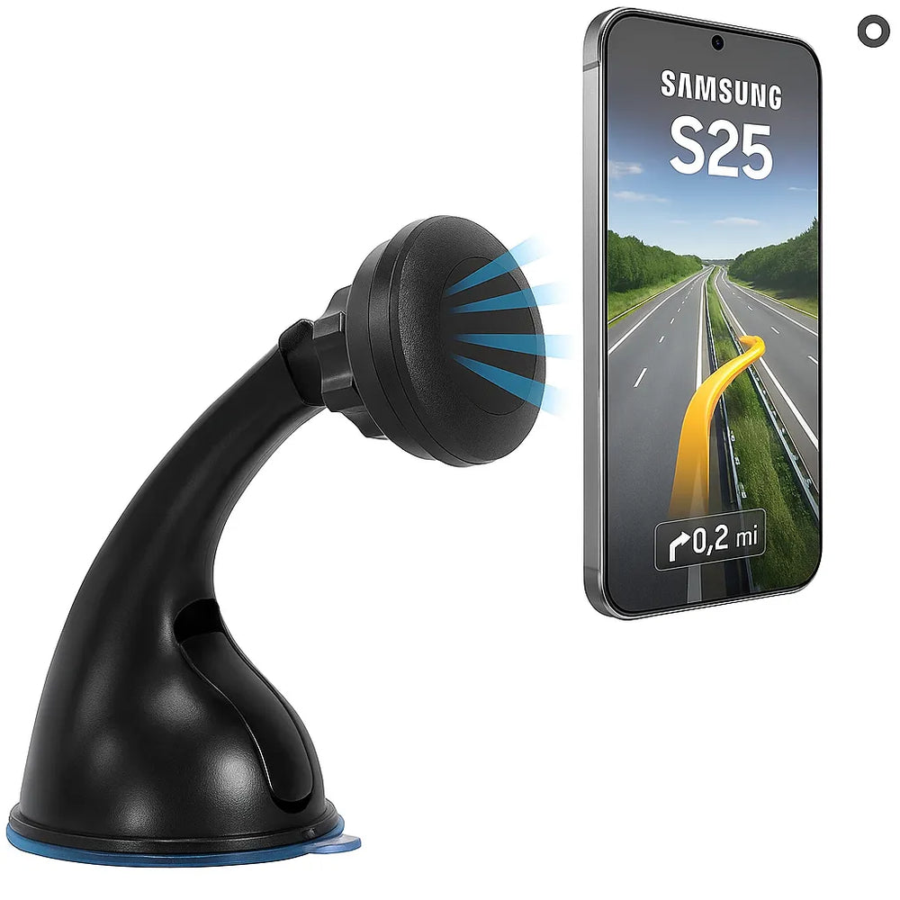 Telefoonhouder auto – Magnetisch – Voorruit & Dashboard – Universeel – Zwart-Ilumina Benelux