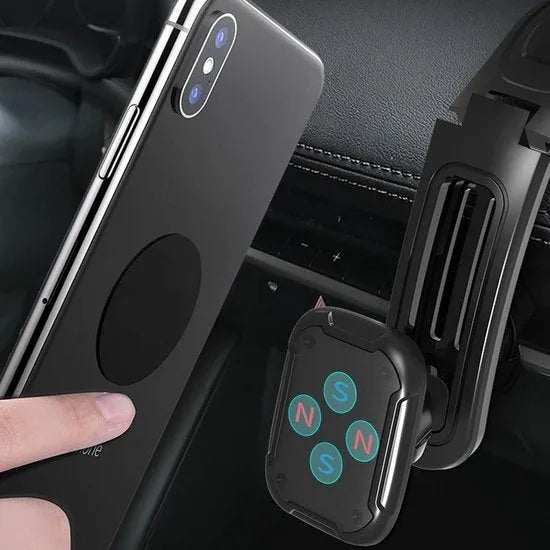 Telefoonhouder auto – Magnetisch – Zuignap Dashboard & Raam – Universeel Smartphone Houder – Zwart-Ilumina Benelux