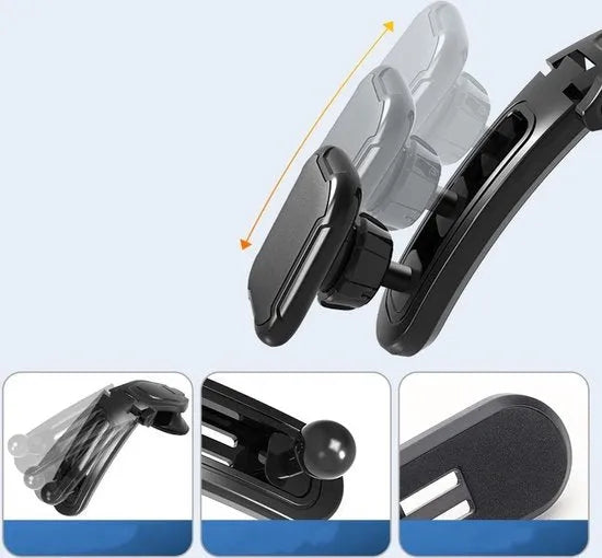 Telefoonhouder auto – Magnetisch – Zuignap Dashboard & Raam – Universeel Smartphone Houder – Zwart-Ilumina Benelux