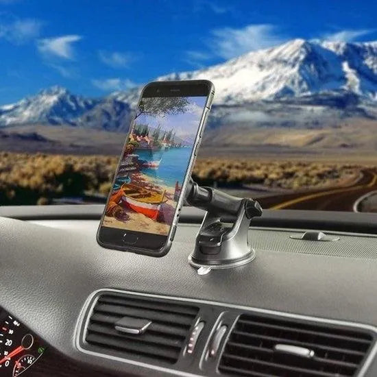 Telefoonhouder auto – Magnetisch – Zuignap voor dashboard & voorruit – Universeel smartphone houder – Zwart-Ilumina Benelux
