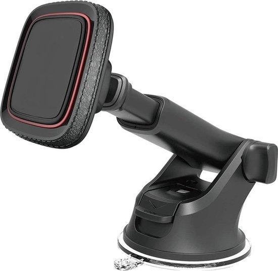 Telefoonhouder auto – Magnetisch – Zuignap voor dashboard & voorruit – Universeel smartphone houder – Zwart