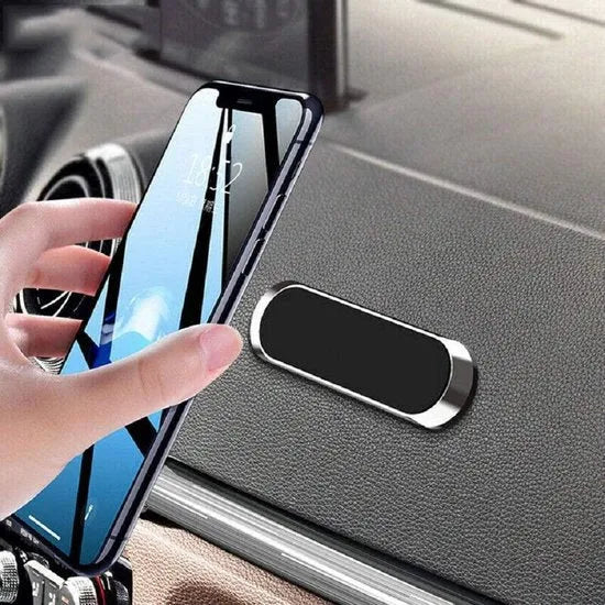 Telefoonhouder auto – Magnetisch zwaartekrachtrooster – Antislip klem – Incl. metalen plaatjes – Zwart-Ilumina Benelux