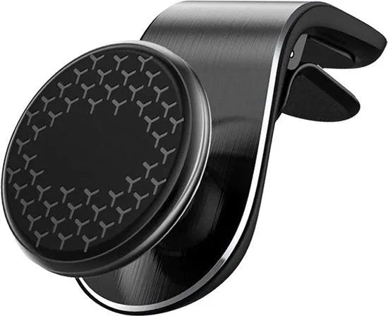 Telefoonhouder auto – Magnetische Air Vent Clip – 360° Draaibaar – LB-461 – Zilver-Telefoonhouders-Ilumina Benelux