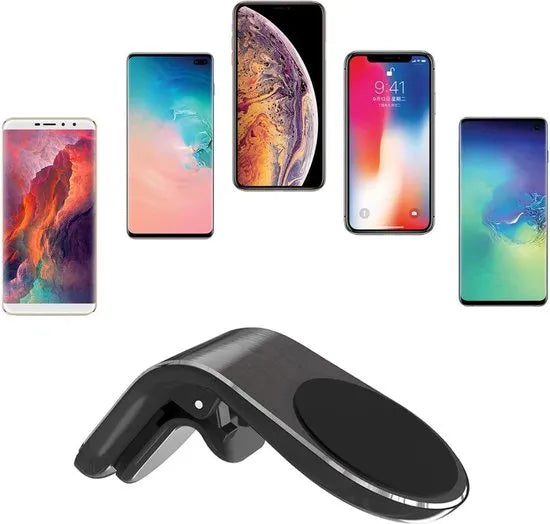 Telefoonhouder auto – Magnetische Air Vent Mount – 2 Stuks – Super Sterke N52 Magneet – Zwart-Telefoonhouders-Ilumina Benelux