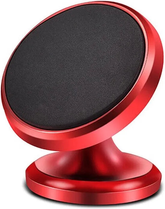 Telefoonhouder auto – Magnetische dashboard autohouder – Universeel – Plakstrip montage – Rood-Ilumina Benelux
