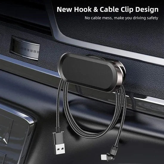 Telefoonhouder auto – Magnetische Dashboard Houder – Incl. Metalen Plaatjes – Sterke Magneet – Zwart-Ilumina Benelux