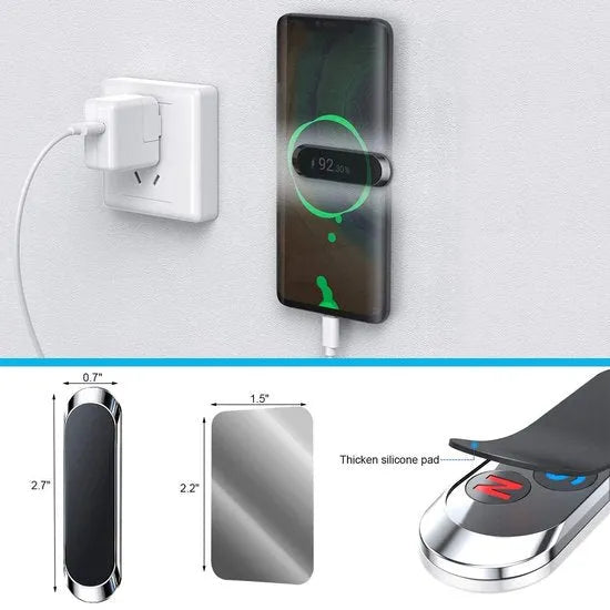 Telefoonhouder auto – Magnetische Dashboard Houder – Universeel – 2 Pack – Zwart-Ilumina Benelux